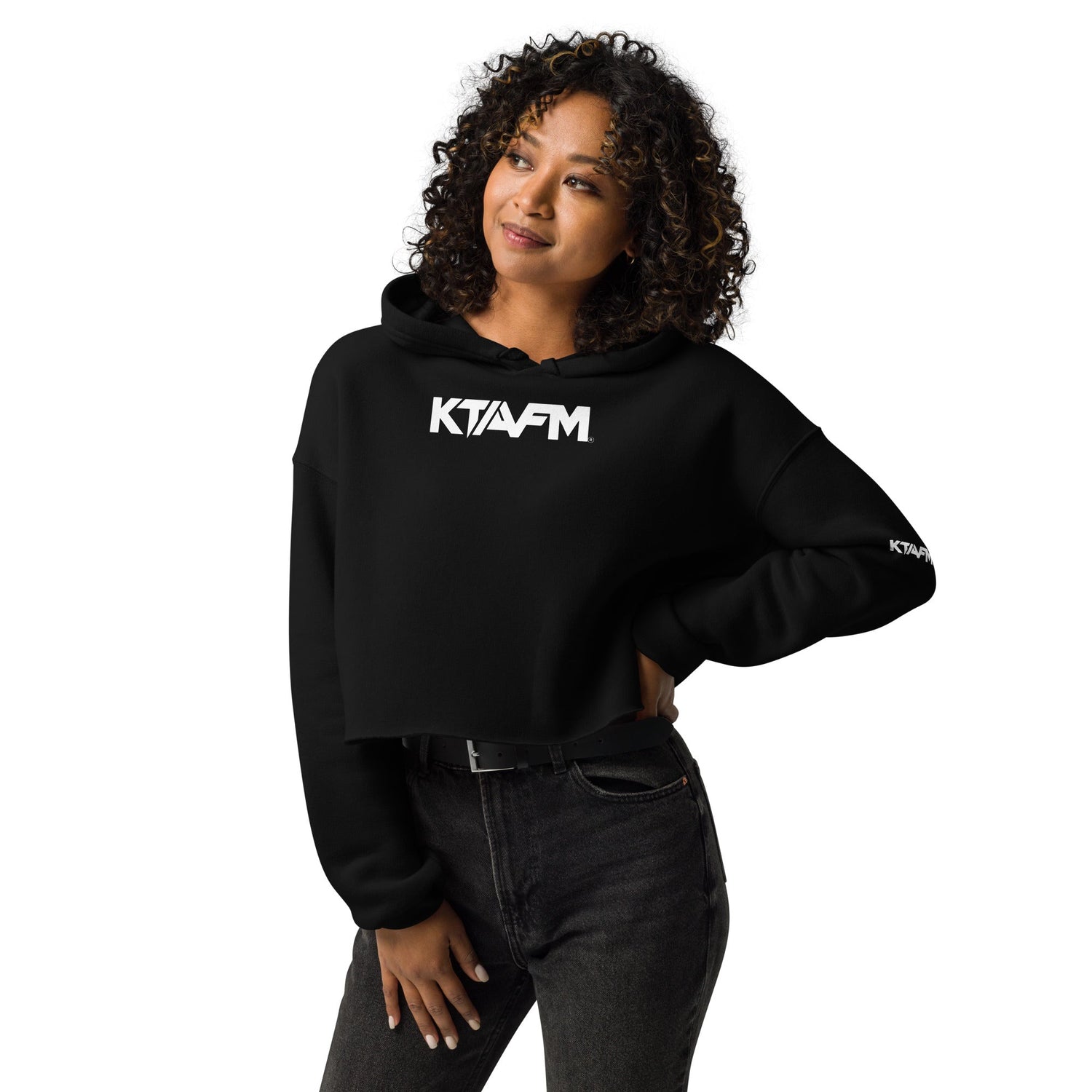 keep them away from me crop hoodie